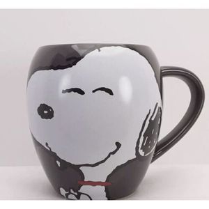 Peanuts UFS Inc.  Smiling Snoopy Coffee Mug Gray Bistro Style Retired